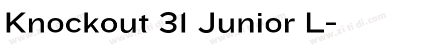 Knockout 31 Junior L字体转换